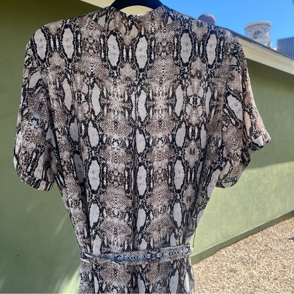 Socialite Snakeskin Long Dress Size: XL - Picture 7 of 8